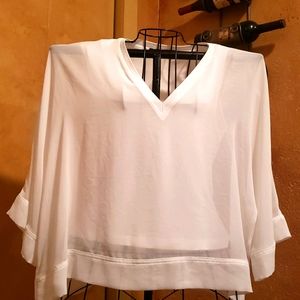 Zara sheer Angel blouse